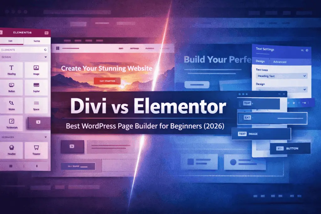Divi vs Elementor 2026 — Best WordPress Page Builder for Beginners?